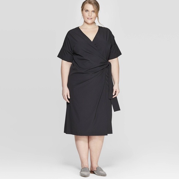 Prologue Dresses & Skirts - 🦄Prologue Kimono Sleeve Scuba Wrap Dress S: XL